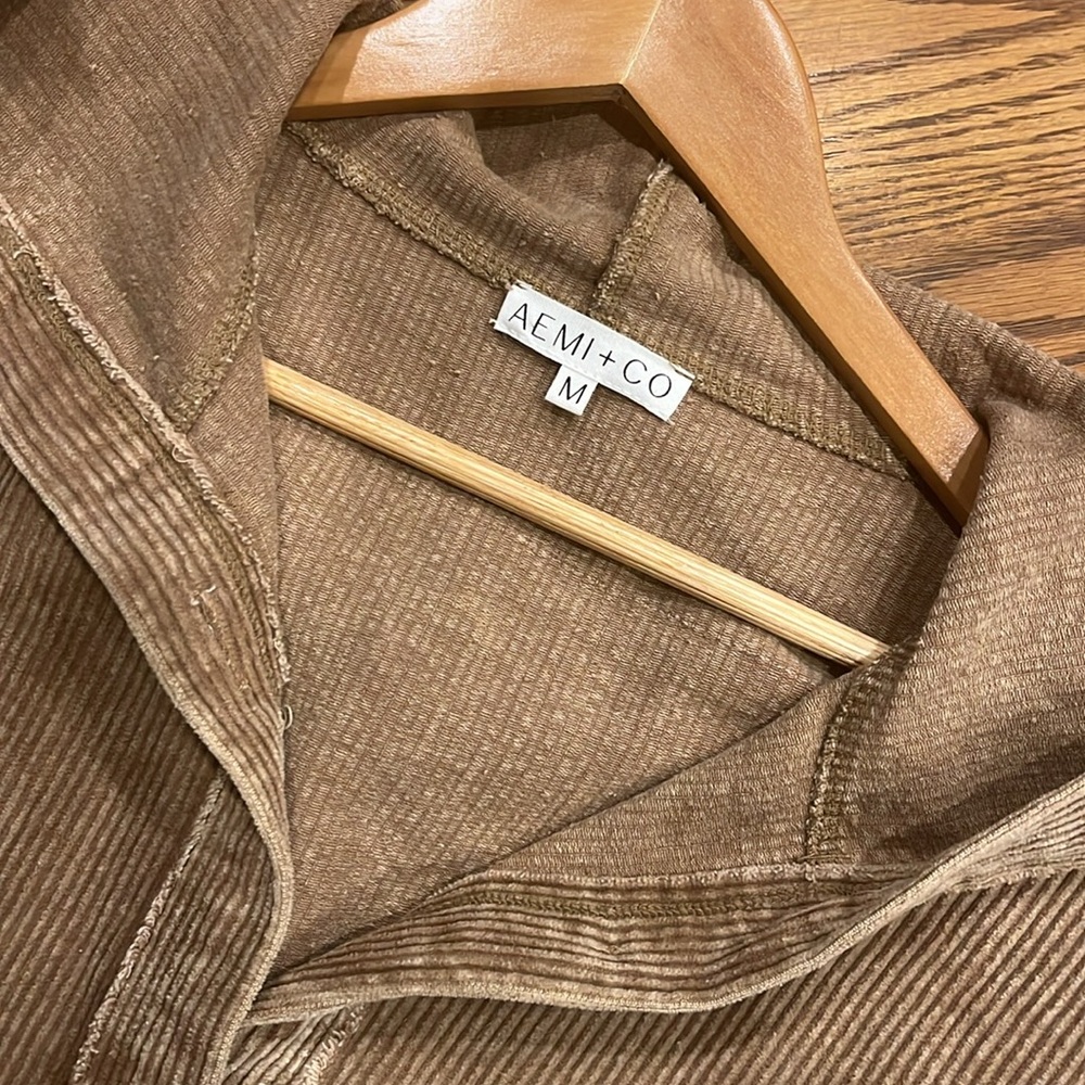 Tan Corduroy Boxy Jacket - image 2